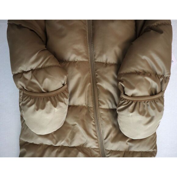 Old Navy 752301 Unisex 18-24M Brown Water-Resistant Frost Free Puffer Snowsuit - Picture 4 of 7
